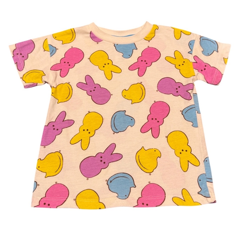Peeps Toddler Kids Easter‎ Bunny Chick Graphic T-Shirt White 2T